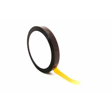 BERTECH High-Temperature Kapton Tape, 2 Mil Thick, 11/16 In. Wide x 36 Yards Long, Amber KPT2-11/16